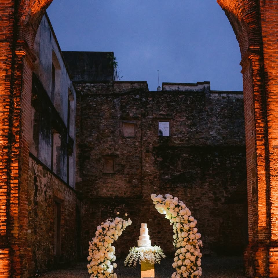 Destination wedding ceremony moment